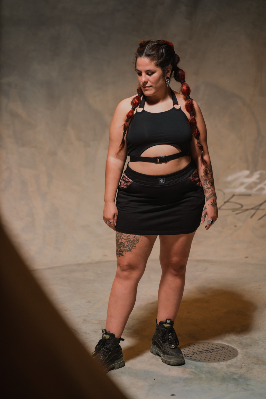 FALDA LOOP MODELO LEOPARDO